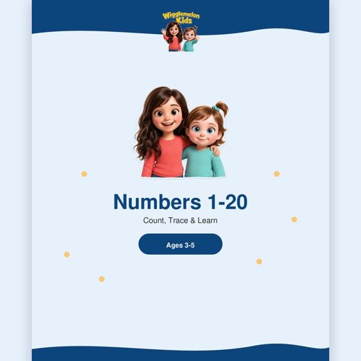 Number Tracing 1-20