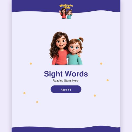 30 First Sight Words
